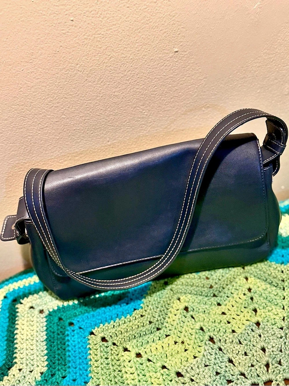 villager Black Crossbody Bag